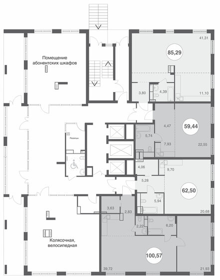 61,2 м², 3-комнатная квартира 4 180 000 ₽ - изображение 43