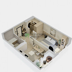 Квартира 37 м², 1-комнатная - изображение 2