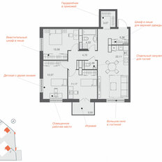 Квартира 82,8 м², 3-комнатная - изображение 2
