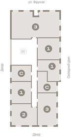 Квартира 43,3 м², 1-комнатная - изображение 2