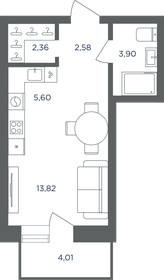 Квартира 29,5 м², 1-комнатная - изображение 1