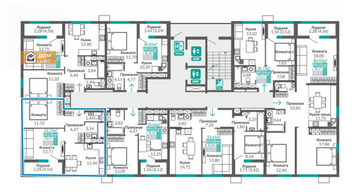 Квартира 50 м², 2-комнатная - изображение 1
