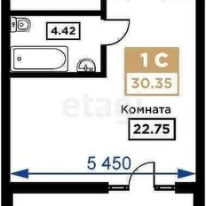 Квартира 30,4 м², студия - изображение 2