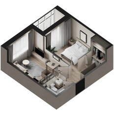Квартира 35,8 м², 1-комнатная - изображение 2