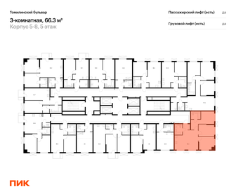 Квартира 66,3 м², 3-комнатная - изображение 2