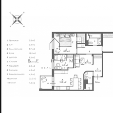 Квартира 94,5 м², 3-комнатная - изображение 4