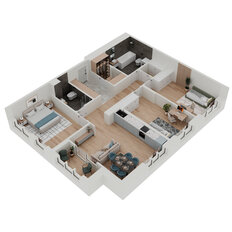 Квартира 93,9 м², 4-комнатная - изображение 3
