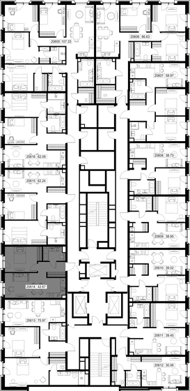 46 м², 1-комнатная квартира 32 388 876 ₽ - изображение 36