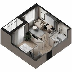 Квартира 35,2 м², 1-комнатная - изображение 2