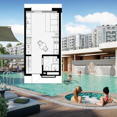 Квартира 26 м², 1-комнатная - изображение 2