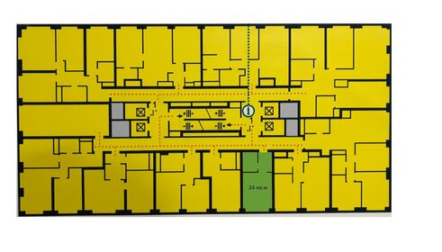 Квартира 24 м², студия - изображение 1