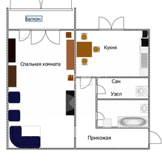 Квартира 32,2 м², 1-комнатная - изображение 2