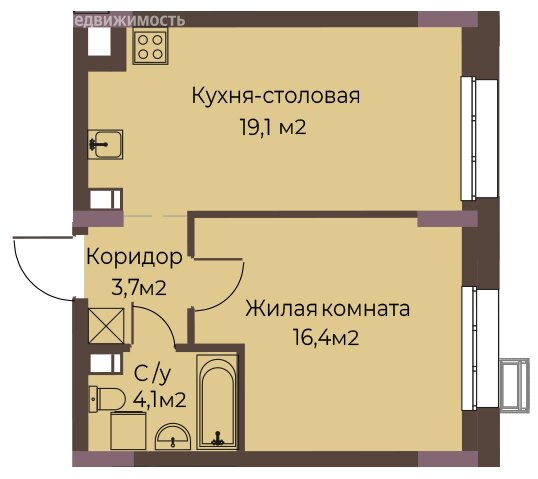 Варианты планировок премиальный дом «Грандъ» - планировка 6