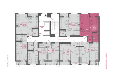 Квартира 45,6 м², 1-комнатная - изображение 2