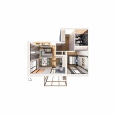 Квартира 42,7 м², 1-комнатная - изображение 3