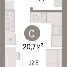 Квартира 20,7 м², студия - изображение 3