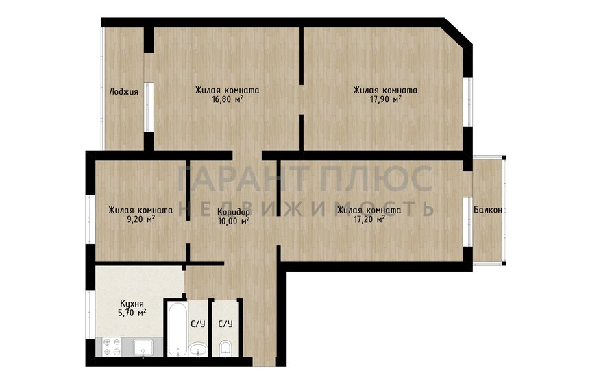62 м², 4-комнатная квартира 4 350 000 ₽ - изображение 26