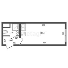 Квартира 24 м², студия - изображение 1