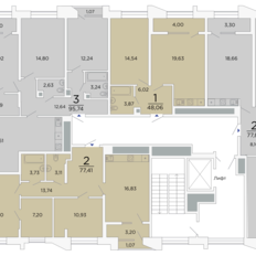 Квартира 93,2 м², 3-комнатная - изображение 3