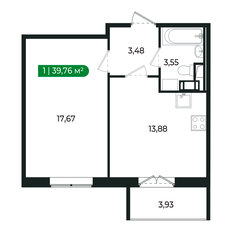 Квартира 38,2 м², 1-комнатная - изображение 2