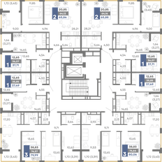 Квартира 65,9 м², 2-комнатная - изображение 3