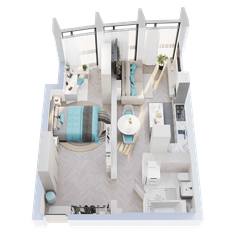 Квартира 50,7 м², 1-комнатная - изображение 3