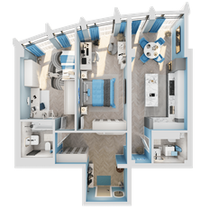 Квартира 80,9 м², 2-комнатная - изображение 4