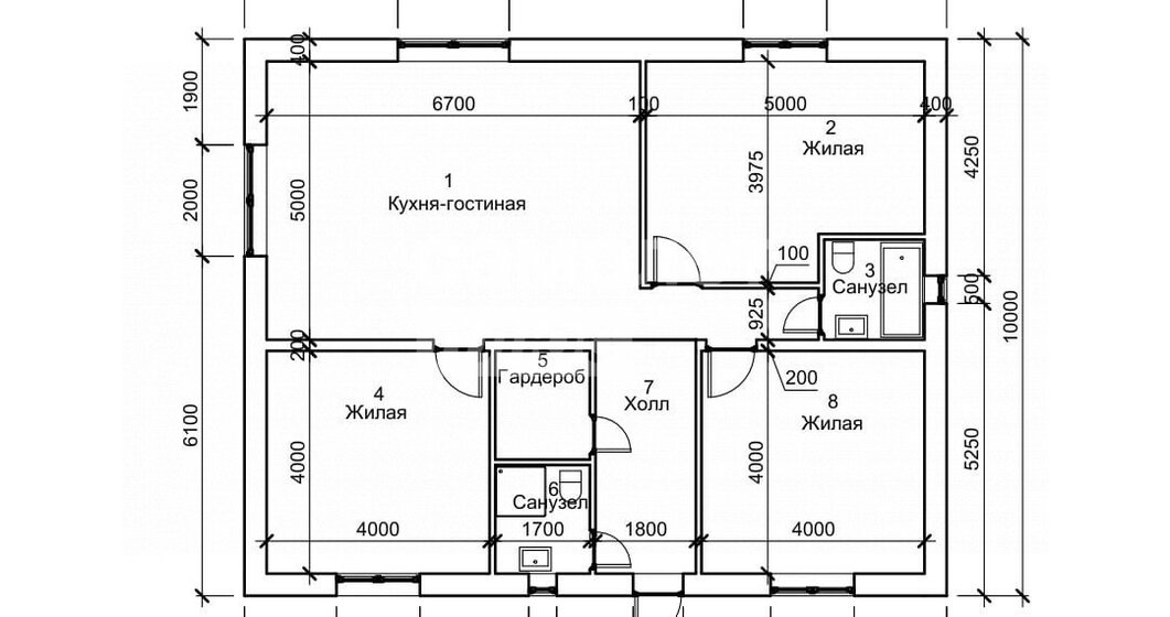 110 м² дом, 3 сотки участок 4 500 000 ₽ - изображение 56