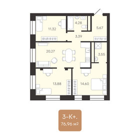 Квартира 78 м², 3-комнатная - изображение 1