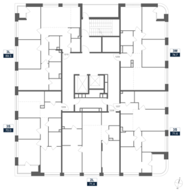 71,4 м², 2-комнатная квартира 40 341 072 ₽ - изображение 15