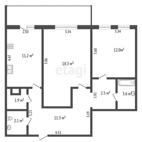 90 м², 3-комнатная квартира 9 990 000 ₽ - изображение 46