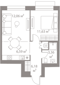 42,9 м², 2-комнатная квартира 16 200 000 ₽ - изображение 62