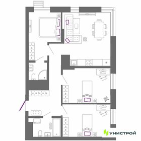 Квартира 76,8 м², 3-комнатная - изображение 1