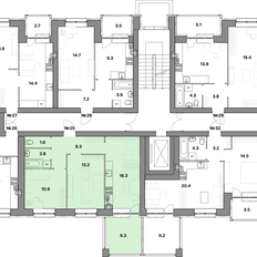Квартира 62,4 м², 2-комнатная - изображение 2