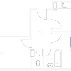 Квартира 57,4 м², 2-комнатная - изображение 2