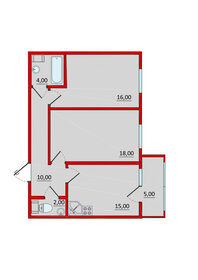 54,6 м², 2-комнатная квартира 16 900 000 ₽ - изображение 47