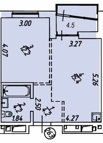 Квартира 40,5 м², 1-комнатная - изображение 1