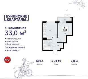 32,9 м², 1-комнатная квартира 8 514 290 ₽ - изображение 13