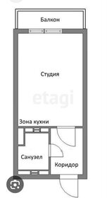 Квартира 22 м², студия - изображение 1