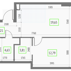 Квартира 44,1 м², 1-комнатная - изображение 2