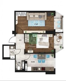 62,5 м², 2-комнатная квартира 9 500 000 ₽ - изображение 30