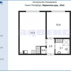 Квартира 31,3 м², 1-комнатная - изображение 2