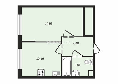 33 м², 1-комнатная квартира 5 900 000 ₽ - изображение 36