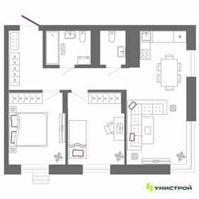 Квартира 60,4 м², 2-комнатная - изображение 1