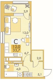 22,3 м², квартира-студия 4 850 000 ₽ - изображение 132