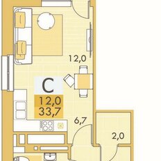 Квартира 33,3 м², студия - изображение 2
