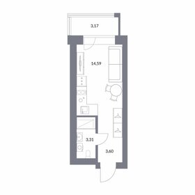 26 м², апартаменты-студия 4 600 000 ₽ - изображение 68