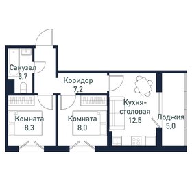 41,8 м², 2-комнатная квартира 4 075 500 ₽ - изображение 35