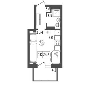 23,5 м², 1-комнатная квартира 3 760 000 ₽ - изображение 37