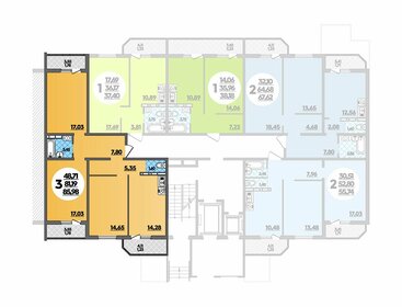 91 м², 3-комнатная квартира 7 800 000 ₽ - изображение 29